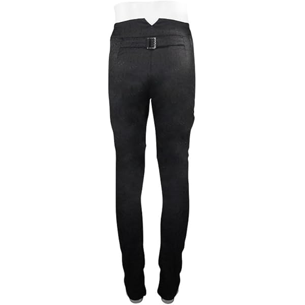 パンツ a machine antique slacks black zacchi-mens-1940s-wide-leg-